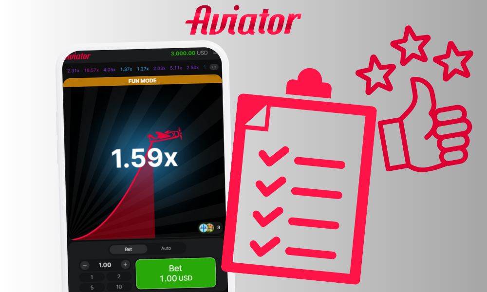 List of advantages of Aviator for players from India